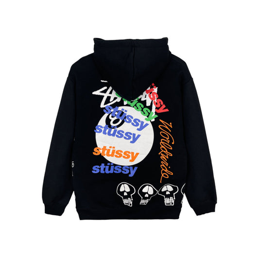 Stussy Test Strike Fleece Hoodie Pigment Black