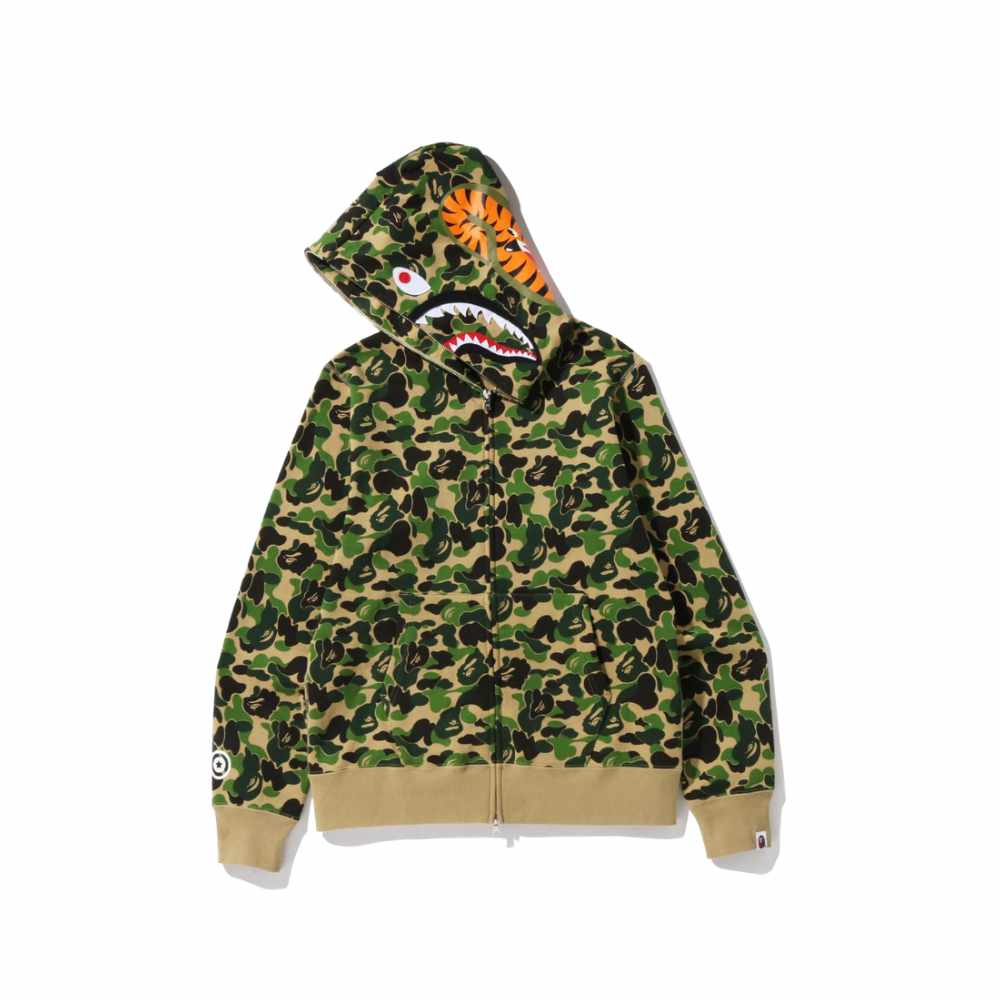 BAPE ABC Shark Full Zip Hoodie Green