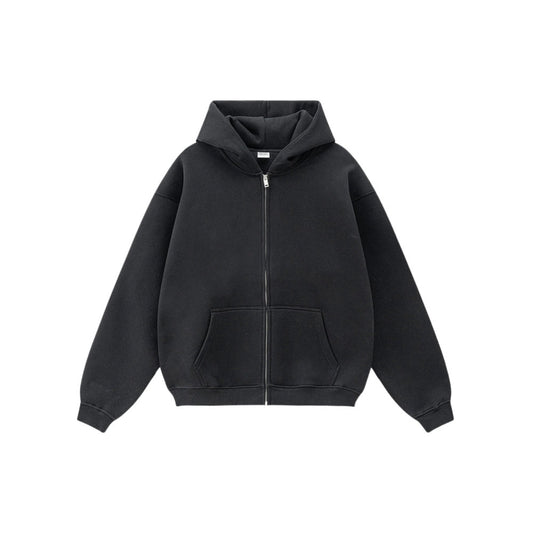 Plain Oversized Jacket Black