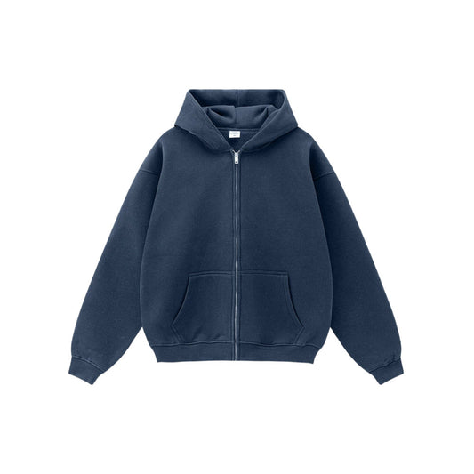 Plain Oversized Jacket Navy