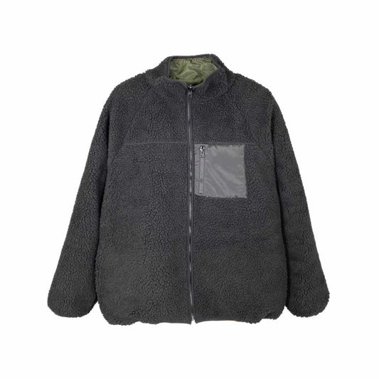 Sunday Skate Club Inside Out Fleece Jacket Black Army Green