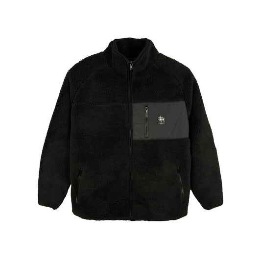 Stussy Work Sherpa Zip Crew Black
