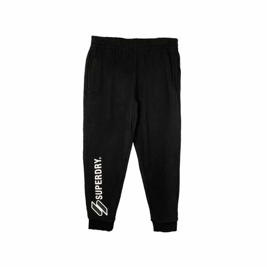 Superdry Applique Joggers Black