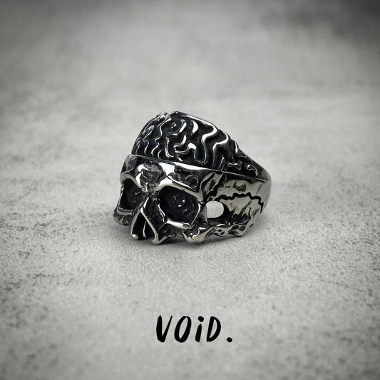 Skull Brain Stainless Steel Ring - RING144VD