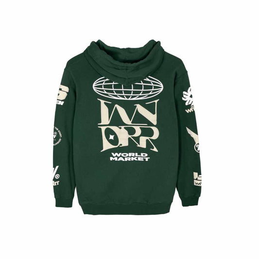 WNDRR Market Hoodie Forest Green