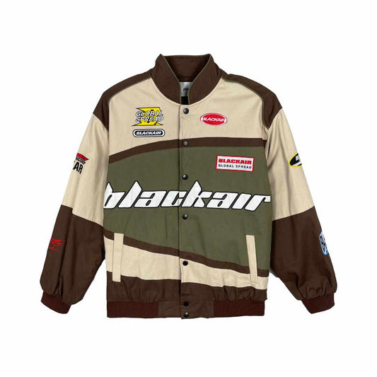 Black Air Racing Jacket Brown