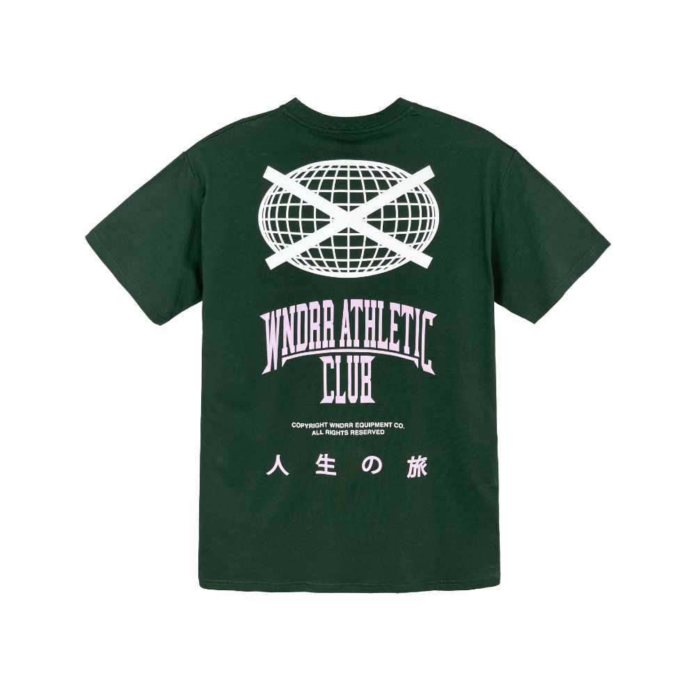 WNDRR Benchmark Custom Fit Tee Forest Green