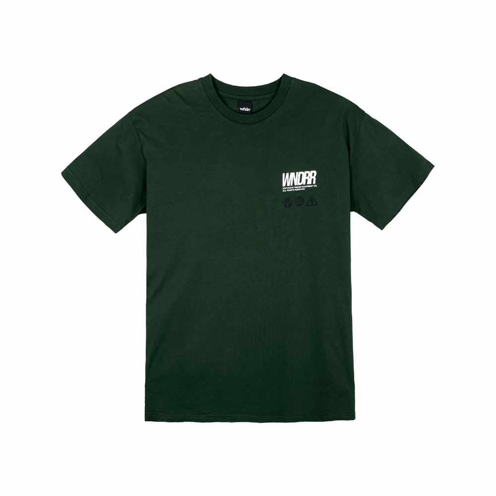 WNDRR Check Mark Tee Green