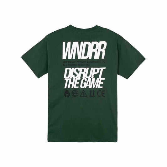 WNDRR Check Mark Tee Green