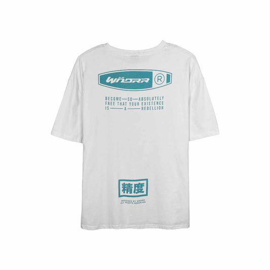 WNDRR Rothman Box Fit Tee White