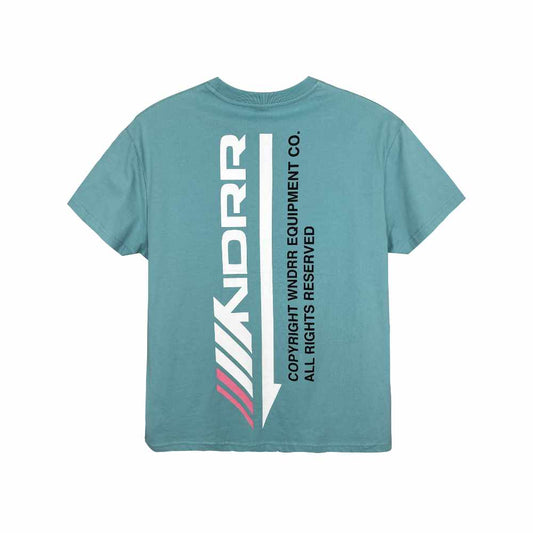 WNDRR Detach Box Fit Tee Teal