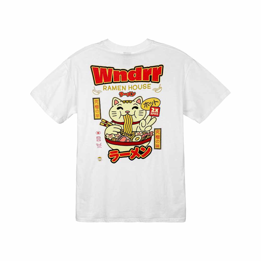 WNDRR Ramen Custom Fit Tee White