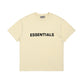 Fear of God Essentials Applique Logo Tee Cream