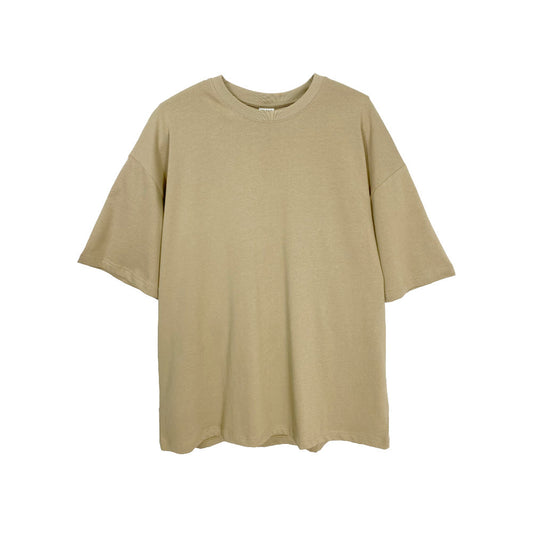 Plain Oversized Tee Khaki