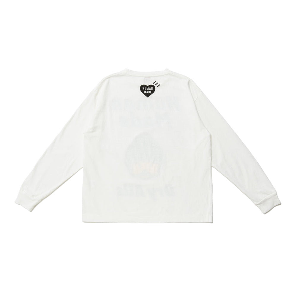 Human Made Dry Alls Duck L/S Tee White