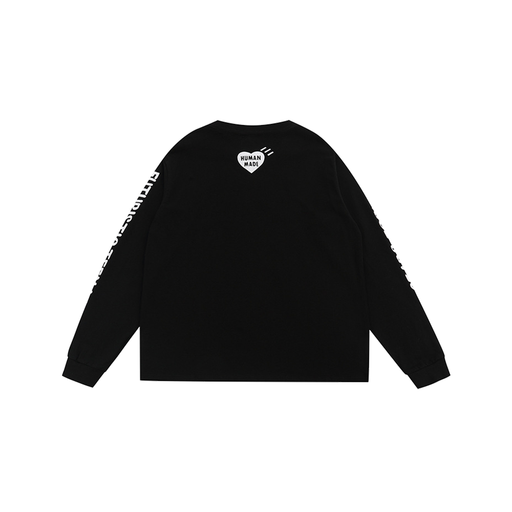 Human Made Dog L/S Tee Black