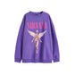 Nirvana Oversized Sweatshirt Purple