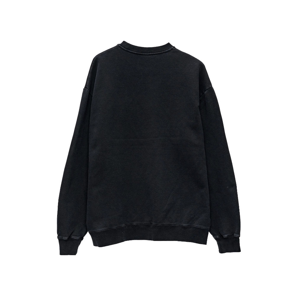 Stussy Pigment Flames 50/50 Crew Pigment Black