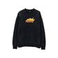 Stussy Pigment Flames 50/50 Crew Pigment Black