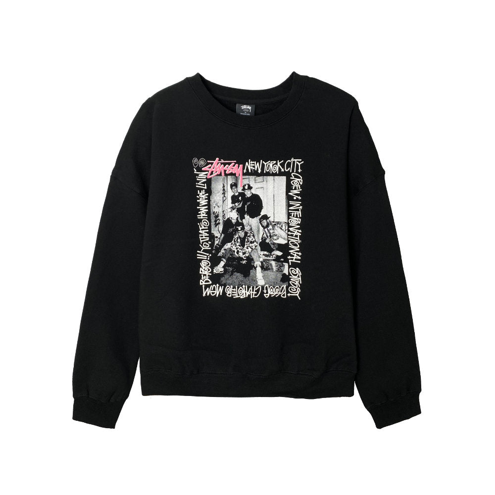 Stussy NYC Crew Fleece Black