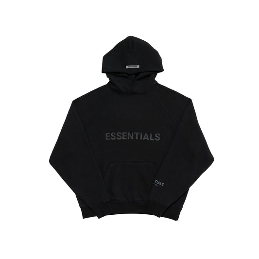 Fear of God Essentials Applique Logo Pullover Hoodie Black