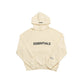 Fear of God Essentials Applique Logo Pullover Hoodie Cream