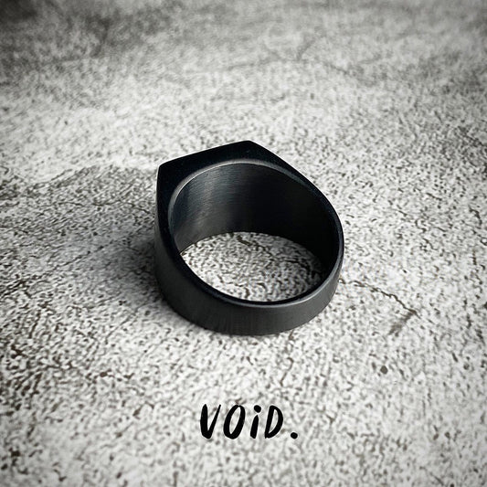 Brushed Flat Black Ring - RING16VD