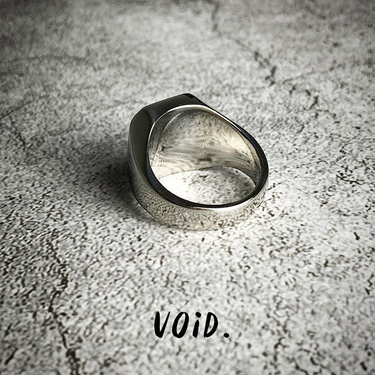 Square Black Onyx Stainless Steel Ring - RING27VD